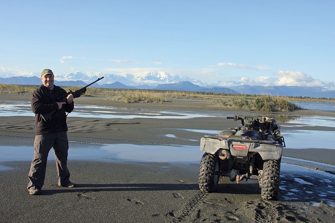 ATVs were used to access high spots from which the hunters could glass for bears.